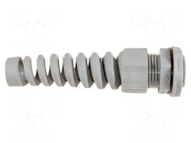 Cable gland | with strain relief | NPT1/2" | IP66,IP68 | dark grey