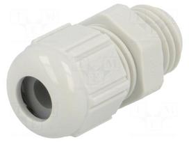 Cable gland | M12 | 1,5 | IP68,IP69K | Mat: polyamide | light grey