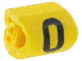 Markers for cables and wires | Label symbol: 0 | 1÷3mm | PVC | yellow