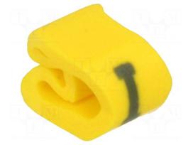Markers for cables and wires | Label symbol: I | 2÷5mm | PVC | yellow