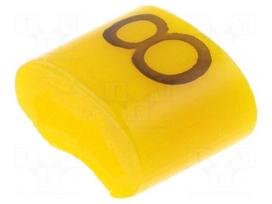 Markers for cables and wires | Label symbol: 8 | 1.1÷2.5mm | H: 3mm