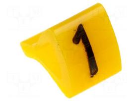 Markers for cables and wires | Label symbol: 1 | 1.7÷3.5mm | H: 7mm