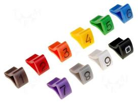 A kit of cable labels | 3÷6.5mm | Pcs.quantity in set: 2500 | H: 8mm