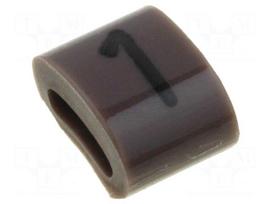 Markers for cables and wires | Label symbol: 1 | 1.1÷2.5mm | H: 3mm