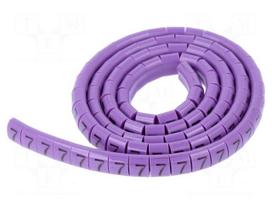 Markers for cables and wires | Label symbol: 7 | 1.1÷2.5mm | H: 3mm