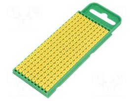 Markers for cables and wires | Label symbol: + | 0.8÷2.2mm | yellow