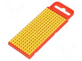 Markers for cables and wires | Label symbol: C | 2÷2.8mm | yellow