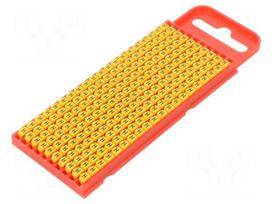 Markers for cables and wires | Label symbol: H | 2÷2.8mm | yellow