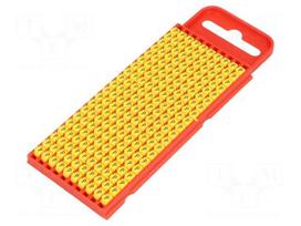 Markers for cables and wires | Label symbol: P | 2÷2.8mm | yellow