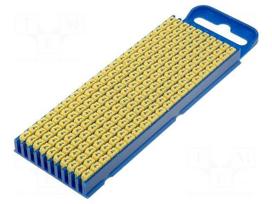 Markers for cables and wires | Label symbol: 4 | 2.8÷3.8mm | yellow