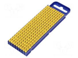 Markers for cables and wires | Label symbol: B | 2.8÷3.8mm | yellow