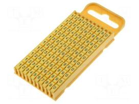 Markers for cables and wires | 4.3÷5.3mm | polyamide | yellow