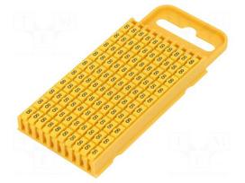 Markers for cables and wires | Label symbol: 8 | 4.3÷5.3mm | yellow