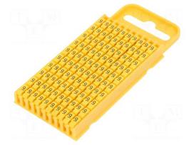 Markers for cables and wires | Label symbol: 9 | 4.3÷5.3mm | yellow