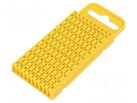 Markers for cables and wires | Label symbol: B | 4.3÷5.3mm | yellow