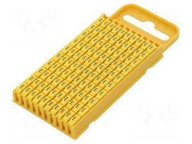 Markers for cables and wires | Label symbol: E | 4.3÷5.3mm | yellow
