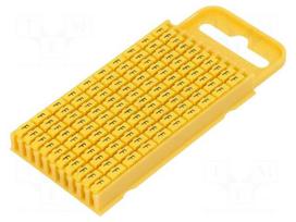 Markers for cables and wires | Label symbol: F | 4.3÷5.3mm | yellow