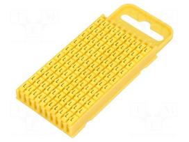 Markers for cables and wires | Label symbol: L | 4.3÷5.3mm | yellow