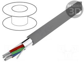 Wire | Xtra Guard® 1 | 4x24AWG | Al-PET-Al foil | PVC | dark grey | 300V