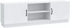 TV staliukas Televizoriaus spintelė Balta 150 x 31 x 47 cm Apdirbta mediena
