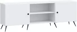 TV staliukas Televizoriaus spintelė Balta 150 x 31 x 50 cm Apdirbta mediena