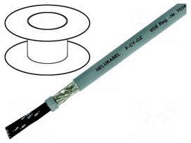 Wire | F-CY-OZ | 25x1mm2 | tinned copper braid | PVC | grey | 300/500V