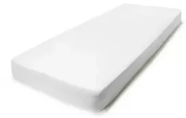Čiužinys Trikotažinė paklodė su guma NOSTRA, baltos sp., 90 x 200 + 28 cm, 100% medvilnės