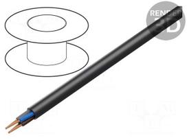 Wire | H07RN-F | stranded | Cu | 4x1,5mm2 | rubber | black | 450/750V