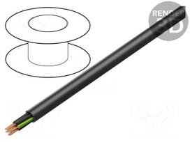Wire | H07RN-F | stranded | Cu | 7G1,5mm2 | rubber | black | 450/750V