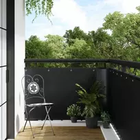 Balkono uždanga su Skylutėmis 300 x 90 cm poliratanas Juoda