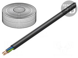 Wire | H07RN-F,TITANEX® | stranded | Cu | 5G1,5mm2 | rubber | black