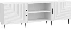 TV staliukas Televizoriaus spintelė 150 x 31 x 50 cm Itin blizgi balta