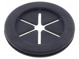 Grommet | with bulkhead | Ømount.hole: 28.5mm | Øhole: 25.5mm | rubber