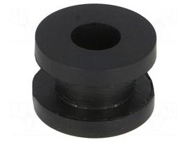 Grommet | Ømount.hole: 8mm | Øhole: 5mm | rubber | black
