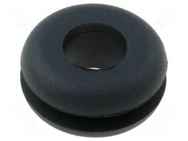 Grommet | Ømount.hole: 9mm | Øhole: 5.8mm | rubber | black