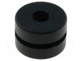 Grommet | Ømount.hole: 8.1mm | Øhole: 3.6mm | rubber | black