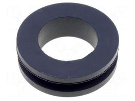 Grommet | Ømount.hole: 18mm | Øhole: 14mm | rubber | black