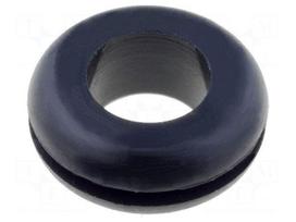 Grommet | Ømount.hole: 12.7mm | Øhole: 9mm | rubber | black