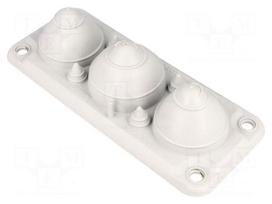 Multigate grommet | light grey | Holes no: 7 | -40÷100°C | IP66,IP67