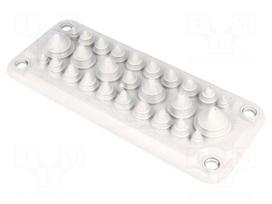 Multigate grommet | light grey | Holes no: 27 | -40÷100°C | IP66,IP67