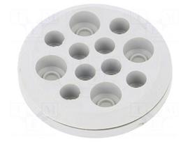 Multigate grommet | light grey | Holes no: 12 | -40÷100°C | IP54