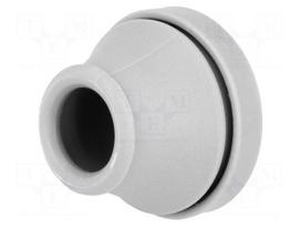 Grommet | Ømount.hole: 29mm | TPE (thermoplastic elastomer) | grey