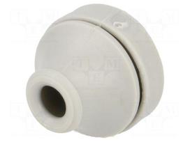 Grommet | Ømount.hole: 19mm | TPE (thermoplastic elastomer) | grey