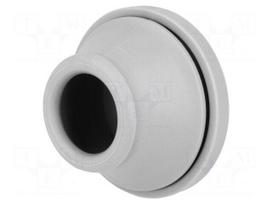 Grommet | Ømount.hole: 48mm | TPE (thermoplastic elastomer) | grey