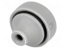 Grommet | Ømount.hole: 13mm | TPE (thermoplastic elastomer) | grey