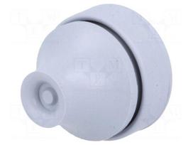 Grommet | with bulkhead | Ømount.hole: 16mm | EPDM | dark grey | IP67