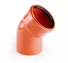 PVC lauko kanalizacijos alkūnė PIPELIFE, DN160 x 30°