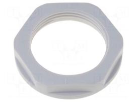Nut | PG11 | polyamide | 24mm | grey | -40÷100°C | Thread: PG
