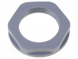 Nut | PG13,5 | polyamide | 27mm | dark grey | -40÷100°C | Thread: PG