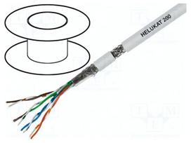 Wire | HELUKAT® 200,SF/UTP | 5e | stranded | Cu | 4x2x26AWG | FRNC | grey